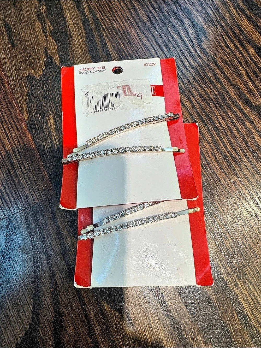 2 packs ELLE Silver-Tone Rhinestone Jewelry Set NWT